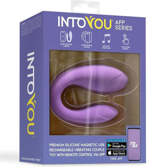 IntoYou Mini Vibrator for Couples with Remote Control 9.2cm Purple