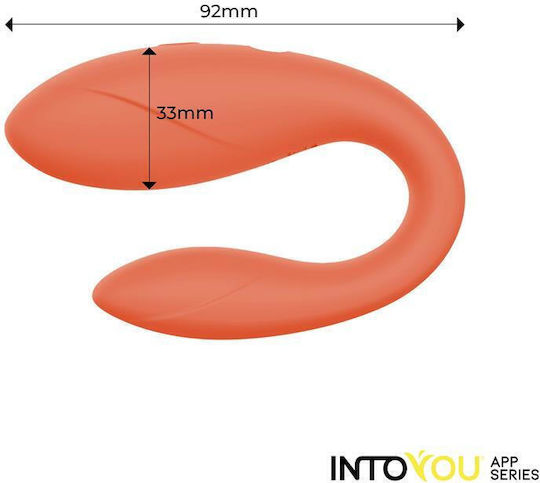 Mini Vibrator für Paare mit Fernbedienung 7cm Orange