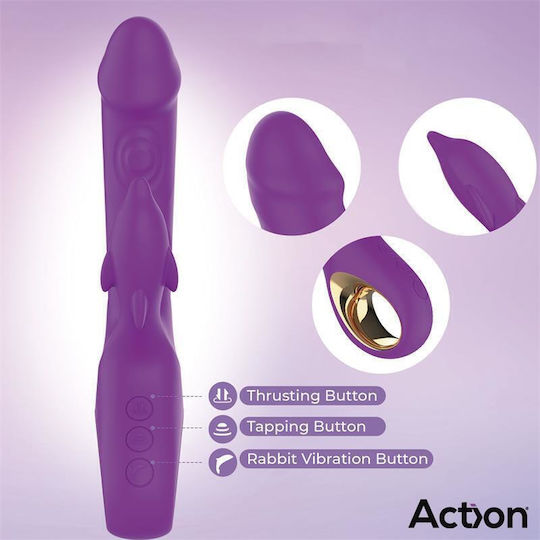 Action Δονητής Rabbit Μωβ