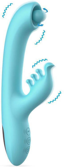 Action Vibrator Rabbit 22cm Light Blue