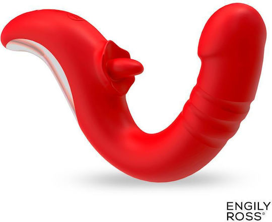 Engily Ross Клитор Вибратор 19.9см Червен