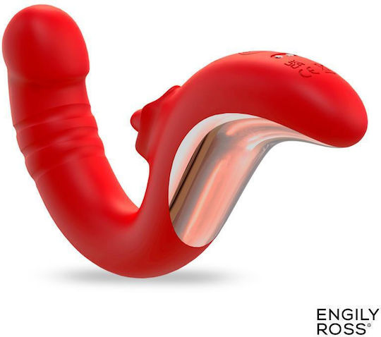 Engily Ross Клитор Вибратор 19.9см Червен