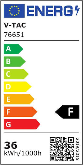 V-TAC Round Outdoor LED Panel 36W with Natural White Light 4000K