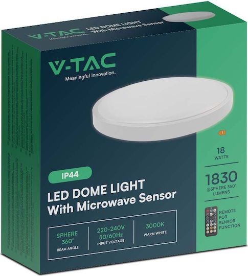 V-TAC Round Outdoor LED Panel 36W with Natural White Light 4000K