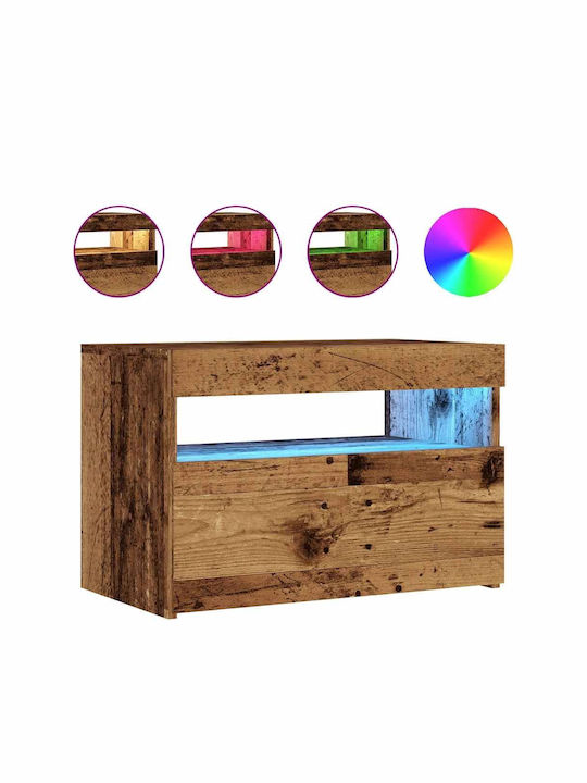 TV-Ständer mit LED-Beleuchtung Braune M60xT35xH40cm