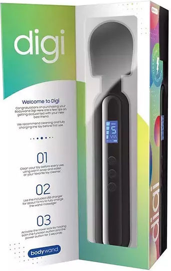 Bodywand Vibrator Massage 23.5cm Schwarz