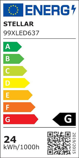 Elmark Квадрат Вграден LED Панел 24W с Топло бяло Светлина 2700К 29.6x29.6см.