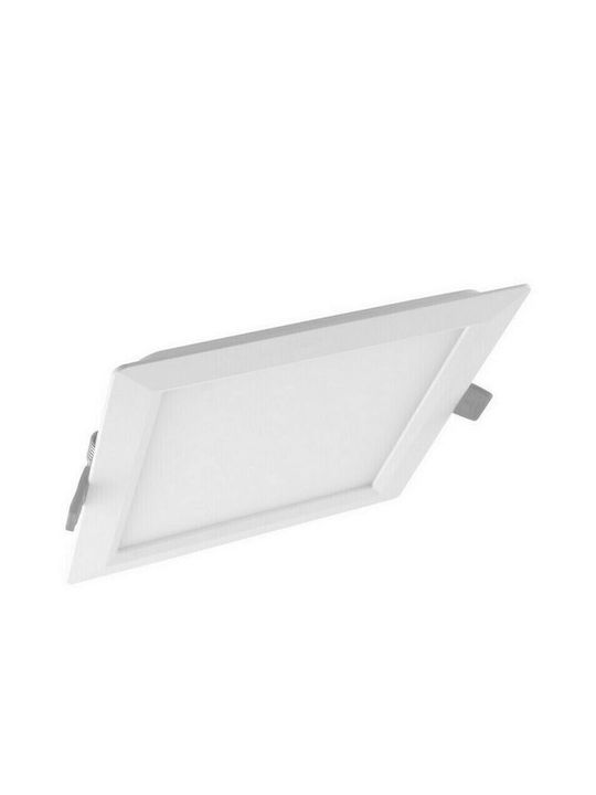 Fos me Τετράγωνο Χωνευτό LED Panel 18W με Ψυχρό Λευκό Φως 6500K 22.5x22.5εκ.