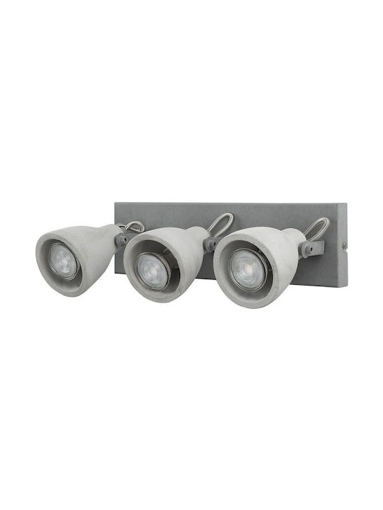 Beliani Dreifach Spot in Gray Farbe