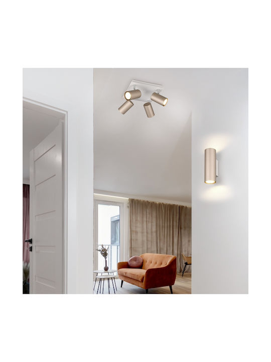 Trio Lighting Marley Μονό Σποτ σε Καφέ Χρώμα