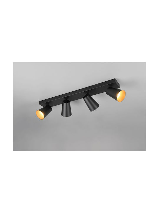 Trio Lighting Spot with 4 Lights in Black Color