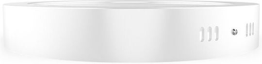 Aca Στρογγυλό LED Panel 12W με Φυσικό Λευκό Φως 4000K 16εκ.