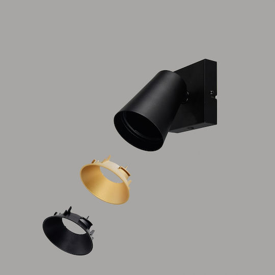 Trio Lighting Μονό Σποτ σε Μαύρο Χρώμα