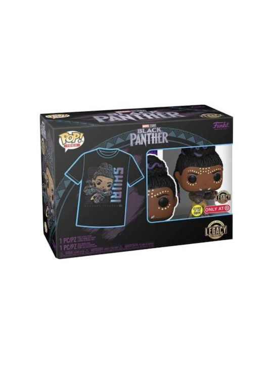 Funko Pop! Tees Marvel: Shuri (Groß) (Differenzierung) Wackelkopf & Leuchtet im Dunkeln Sonderausgabe