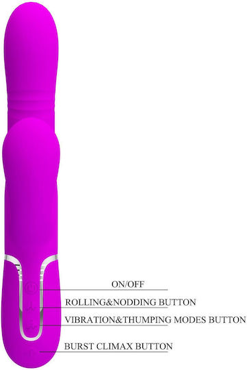 Hübsche Love Multifunktions-G-Punkt-Vibrator Fuchsia Produktcode D-238292