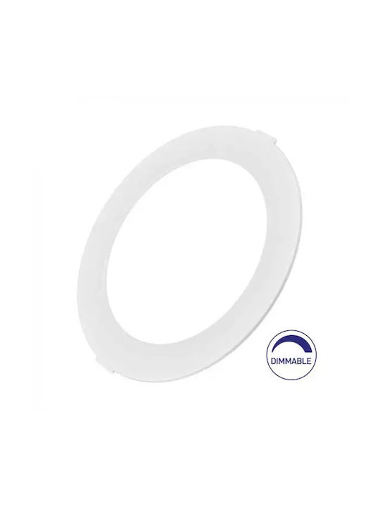 Braytron Round Recessed LED Panel 18W with Natural White Light 4000K