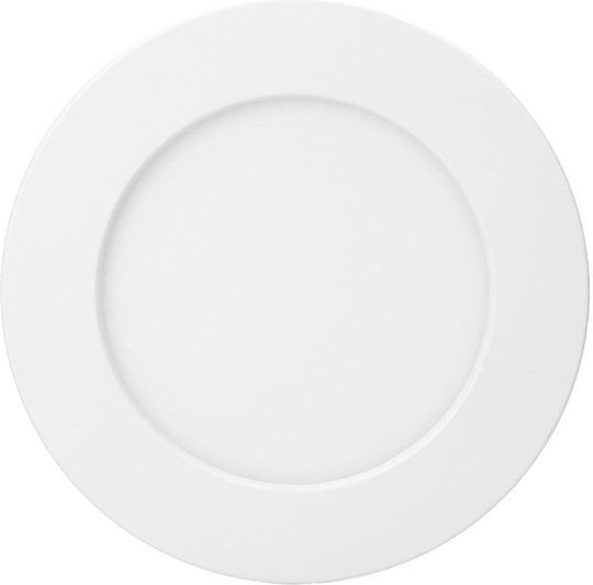 Orno Στρογγυλό LED Panel 18W με Φυσικό Λευκό Φως 4000K