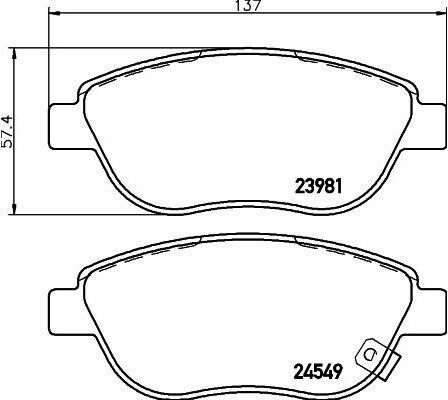 Hella Brake Pad