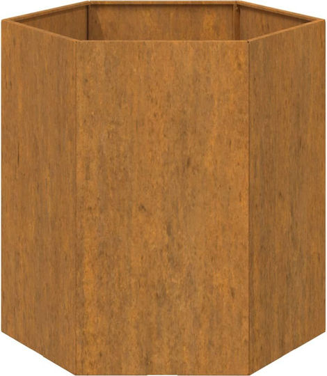 vidaXL Metallic Dark Planter Box 40x40x45cm
