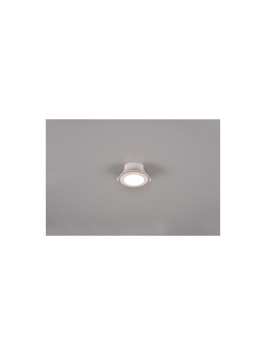 Trio Lighting Rotund Plastic Spot Încorporat cu LED Integrat și Lumină Alb Cald Alb 4x4cm. 1buc