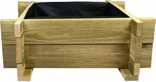 Tesias Pot Wooden 54x54x22cm.