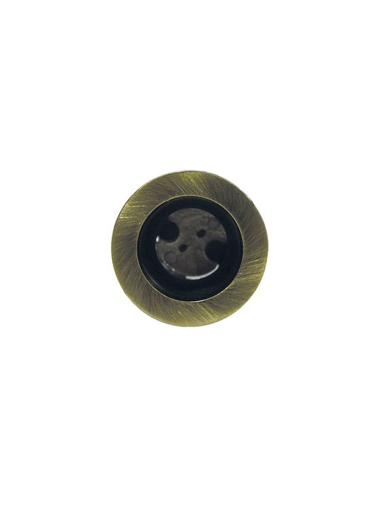 Aca Rotund Metalic Spot Încorporat cu Soclu G4 Bronz 3.4x3.4cm. 1buc