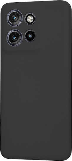 Techsuit Softflex Umschlag Rückseite Silikon Schwarz (Motorola Edge 50 Neo)