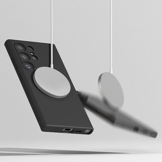 Techsuit Softflex Umschlag Rückseite Silikon Schwarz (Motorola Edge 50 Neo)