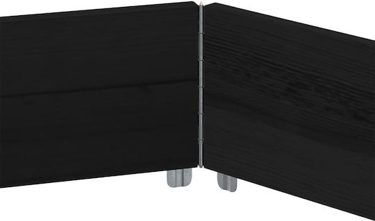 vidaXL Ζαρντινιέρα Ξύλινη Μαύρη 160x160x21.5εκ.