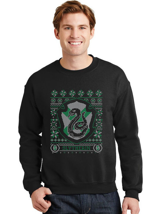 Χριστουγεννιάτικο Ugly Sweater Slytherin Pop Culture Black Χριστουγεννιάτικο Ugly Sweater Slytherin Pop Culture Black