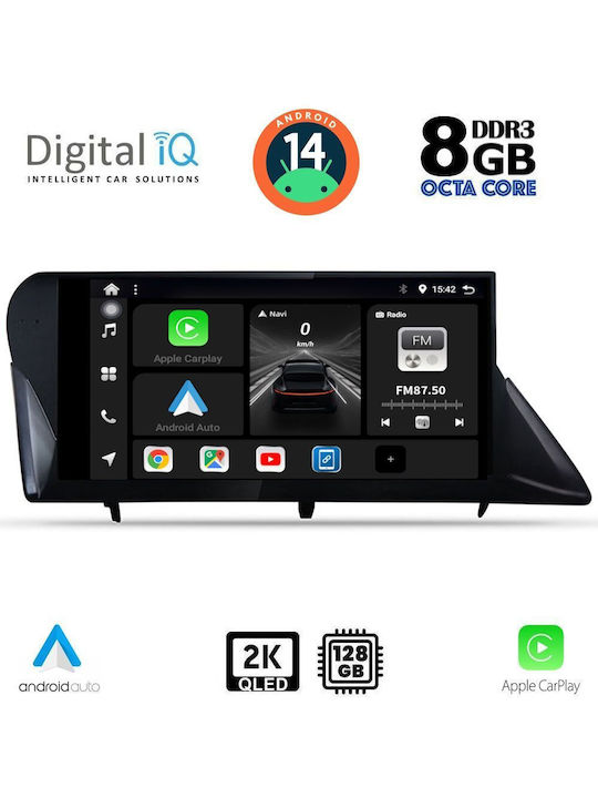 Digital IQ Car Audio System for Lexus RX 2009-2014 (Bluetooth/USB/AUX/WiFi/GPS/Apple-Carplay/Android-Auto) with Touch Screen 9"