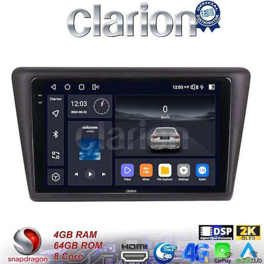Clarion Auto-Audiosystem für Skoda Schnell 2014 > (Bluetooth/USB/WiFi/GPS/Apple-Carplay/Android-Auto)