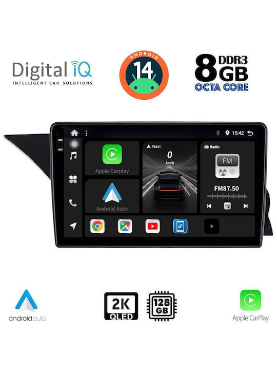 Digital IQ Car-Audiosystem für Mercedes-Benz GLK 2008-2012 (Bluetooth/USB/AUX/WiFi/GPS/Apple-Carplay/Android-Auto) mit Touchscreen 9"