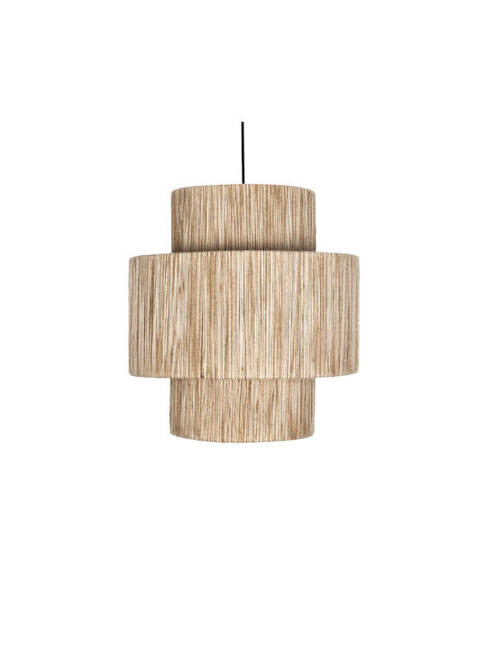 GloboStar Salto Hängelampe Beige Boho mit Fassung E27 39x39x80cm.