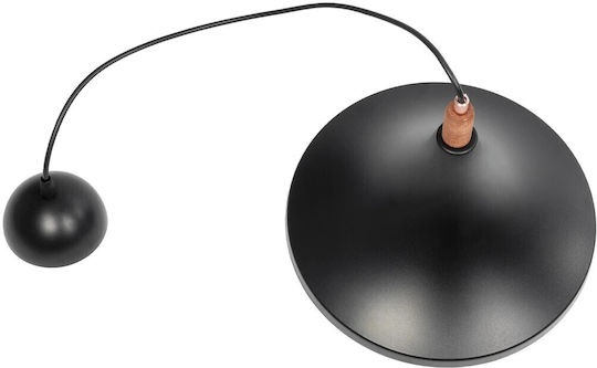 GloboStar Belfry Pendant Light Black Bell with Socket E27 29.5x29.5x90cm