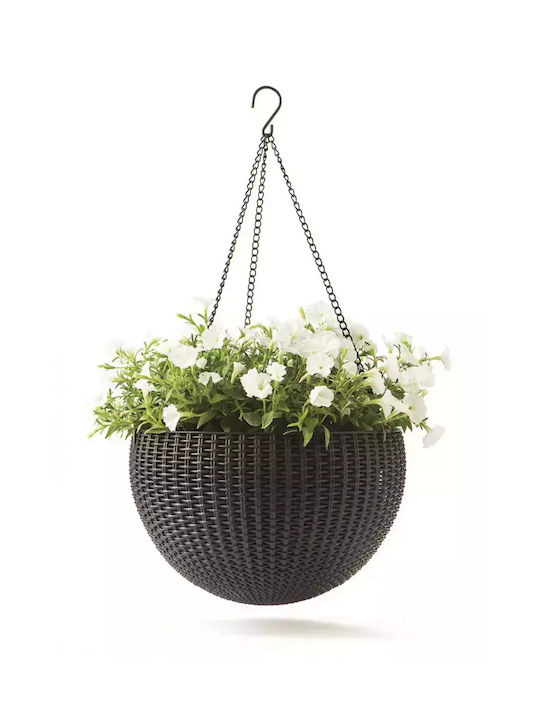 Keter Planter Γλάστρα Πλαστική Gray 35x35εκ.