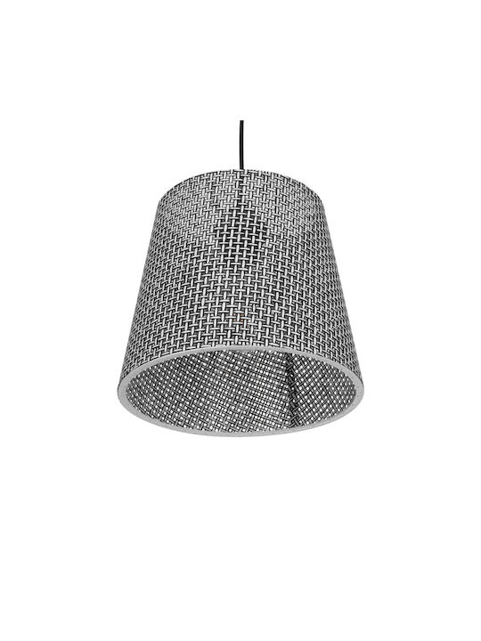 GloboStar Coney Pendant Light Gray with Socket E27 26x26x93cm