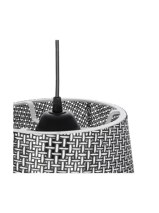 GloboStar Coney Pendant Light Gray with Socket E27 26x26x93cm