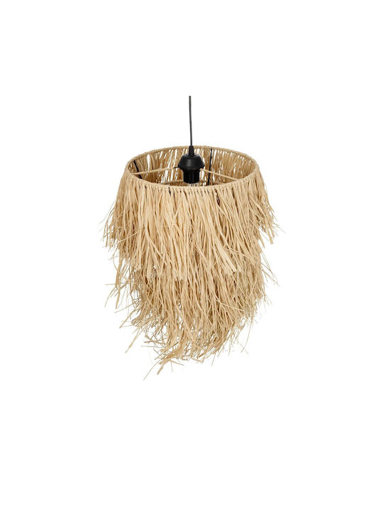 GloboStar Weg Hängelampe Beige Boho mit Fassung E27 30x30x90cm.