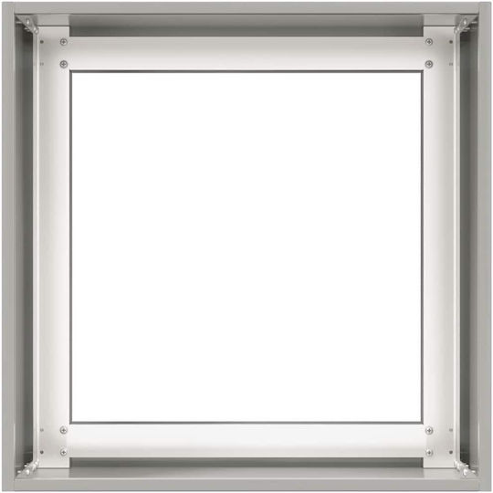 vidaXL Metallic Silver Planter Box 40x40x40cm