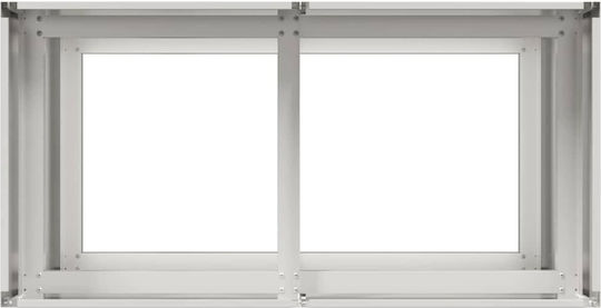 vidaXL Planter Box Metalic Argintiu 80x40x80 cm