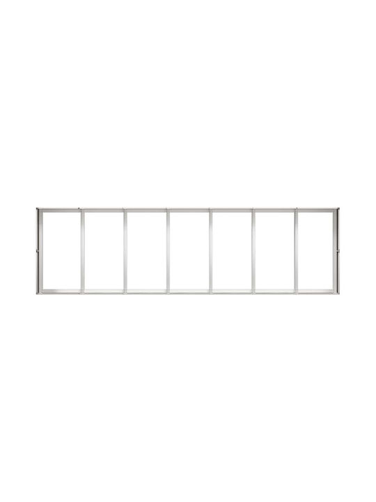vidaXL Planter Box Metal Silver 280x80x40cm.