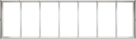 vidaXL Кутия за саксии Метал Silver 280x80x40см.