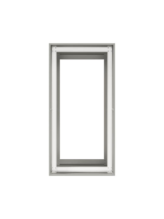 vidaXL Ζαρντινιέρα Μεταλλική Ασημι 40x80x80εκ.