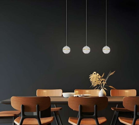 Atman LED Κρεμαστό Φωτιστικό Μαύρο 7x7εκ.