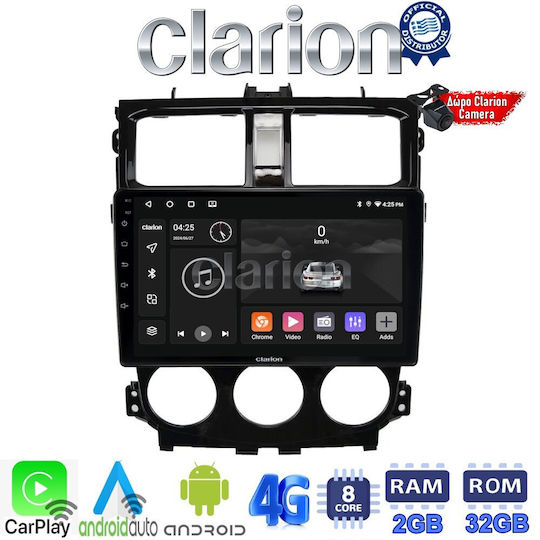 Clarion Car Audio System for Mitsubishi Colt 2013 > (Bluetooth/USB/WiFi/GPS/Apple-Carplay/Android-Auto) with Touch Screen 9"