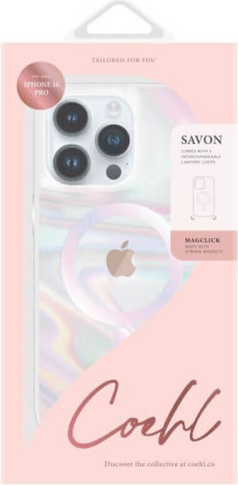 Uniq Coehl Umschlag Rückseite Metallisch Transparent (iPhone 17 Pro / iPhone 16 Pro)