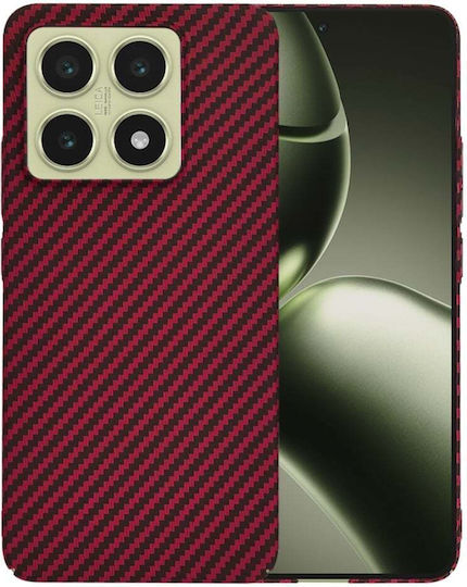 Techsuit Carbon Back Cover Red (Xiaomi 14T)