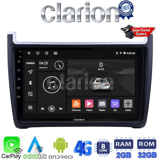 Ηχοσύστημα Αυτοκινήτου για Volkswagen Polo / Caddy 2014>2017 (Bluetooth/USB/WiFi/GPS/Apple-Carplay/Android-Auto) με Οθόνη Αφής 9"