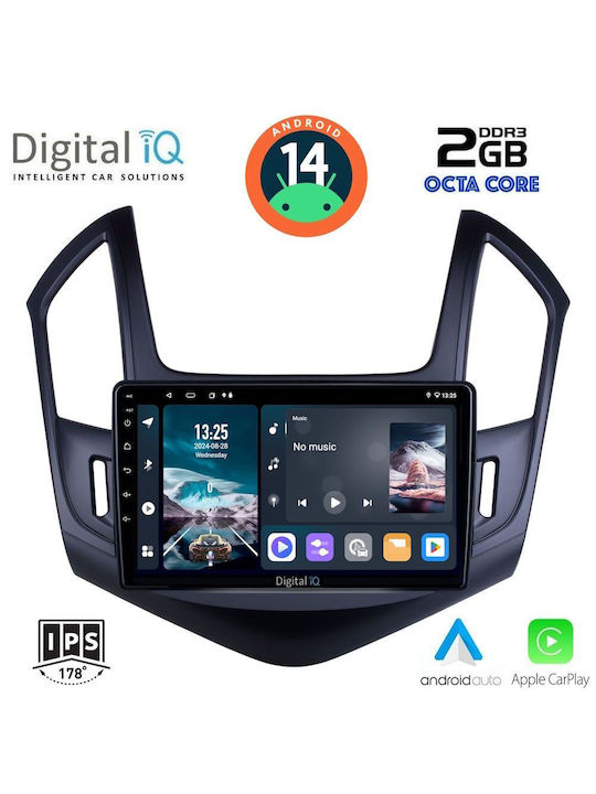 Digital IQ Car Audio System for Chevrolet Cruze 2013-2015 (Bluetooth/USB/AUX/WiFi/GPS) with Touch Screen 9"